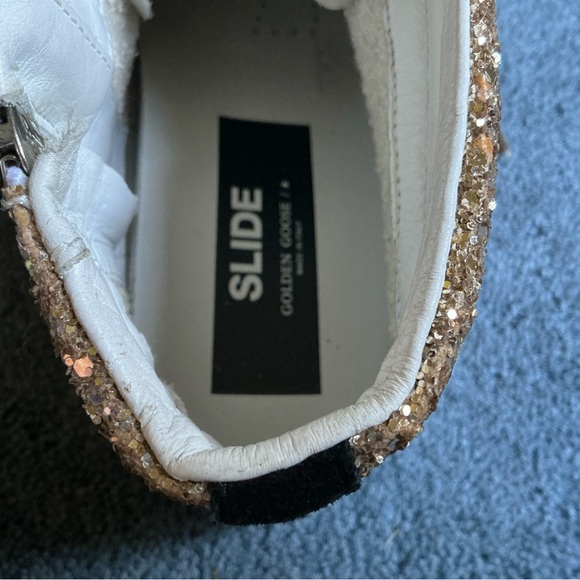 Golden Goose Glitter Sneakers US 6 gold & silver - Picture 6 of 8
